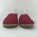 Toms Mens Classic 001001A07 Red Canvas Casual Slip On Shoes Round Toe Size 9