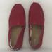 Toms Mens Classic 001001A07 Red Canvas Casual Slip On Shoes Round Toe Size 9