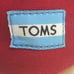 Toms Mens Classic 001001A07 Red Canvas Casual Slip On Shoes Round Toe Size 9