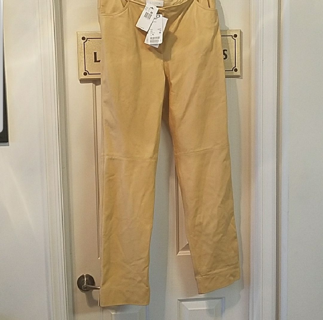 100% Authentic Escada Leather Pants
