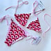 REVOLVE VDM String Bikini Reversible Stripe Art Deco ZIGGY BLAIR Retro Candy SET