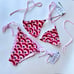 REVOLVE VDM String Bikini Reversible Stripe Art Deco ZIGGY BLAIR Retro Candy SET