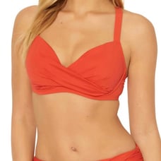 Bleu Rod Beattie Let’s Get Twisted Draped Bikini Swimsuit Top Size 38D Bottom 12