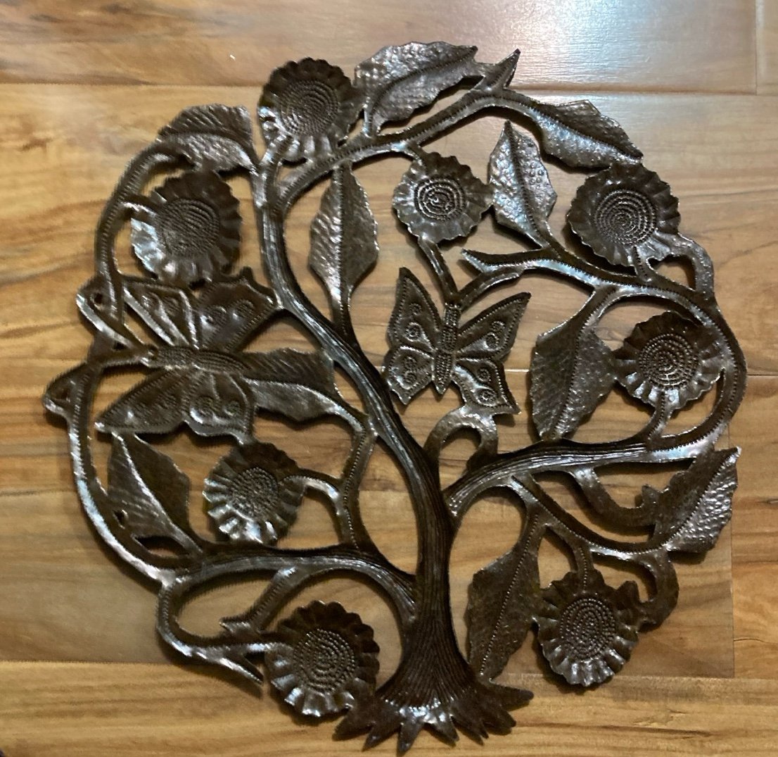 Tree of Life Metal Art Work - detail