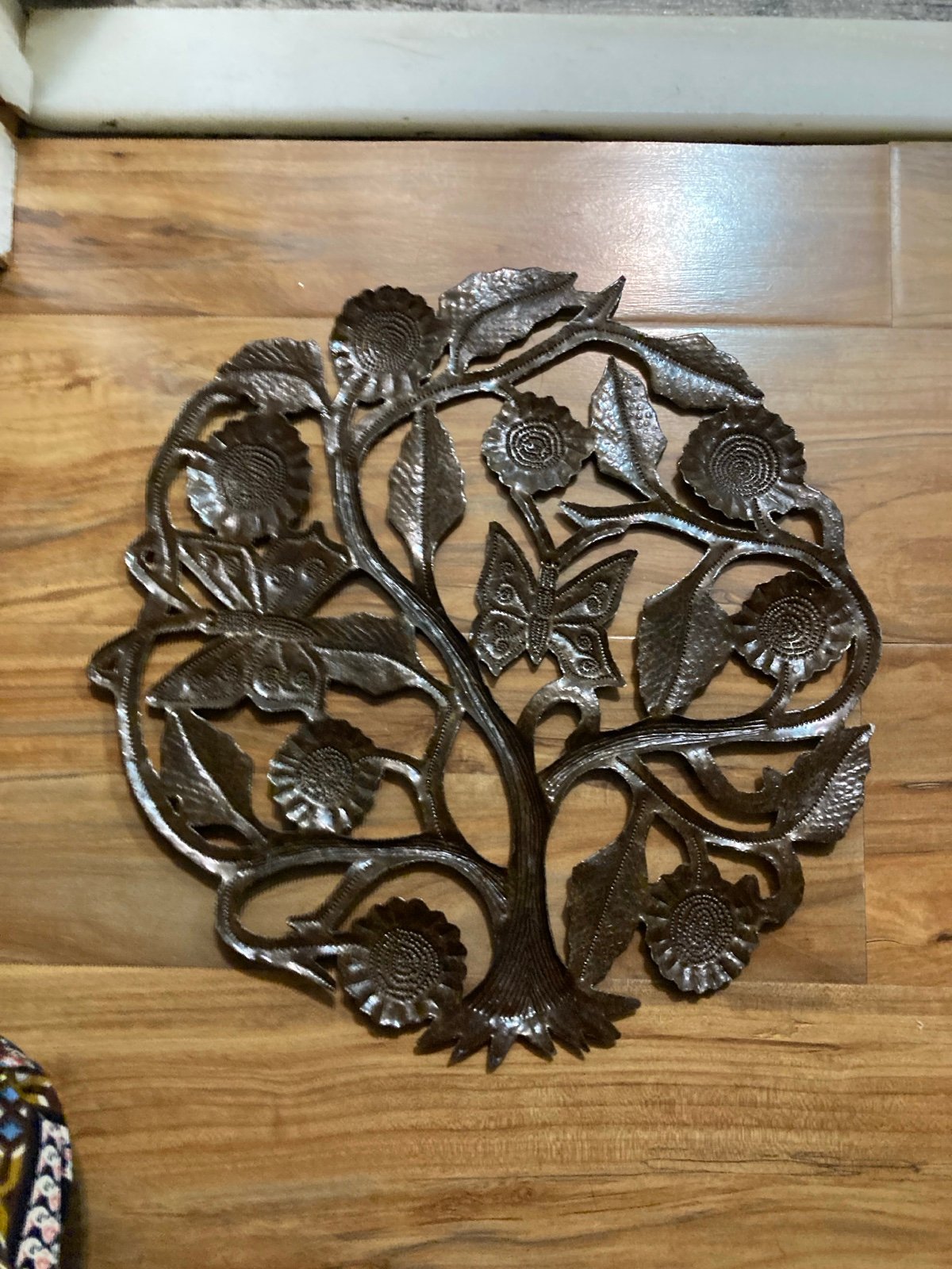 Tree of Life Metal Art Work - detail