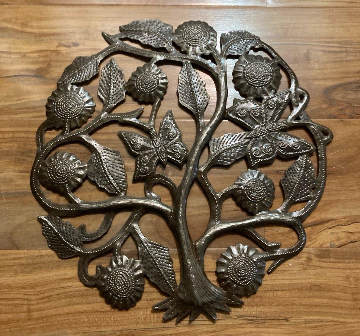 Tree of Life Metal Art Work - detail