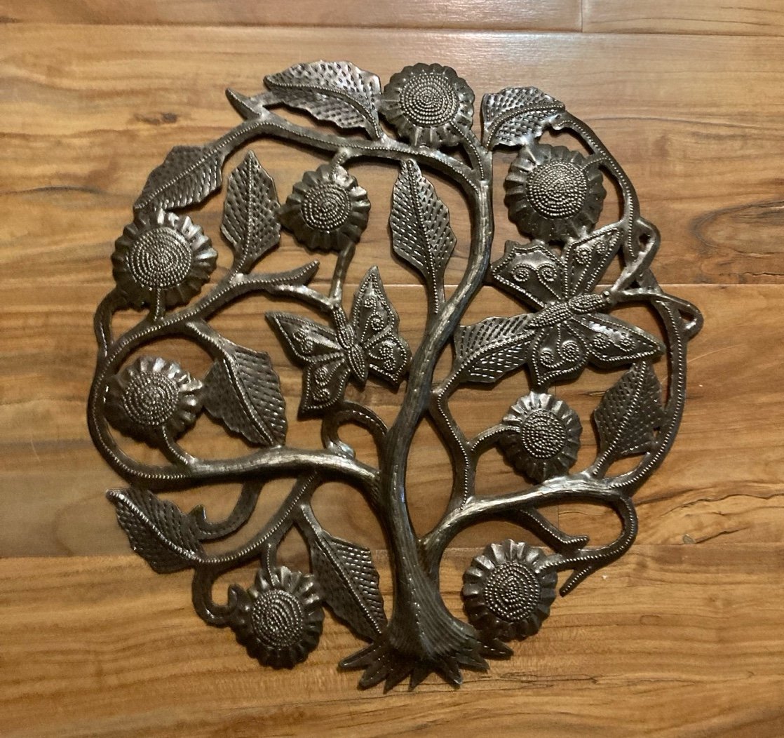 Tree of Life Metal Art Work - detail