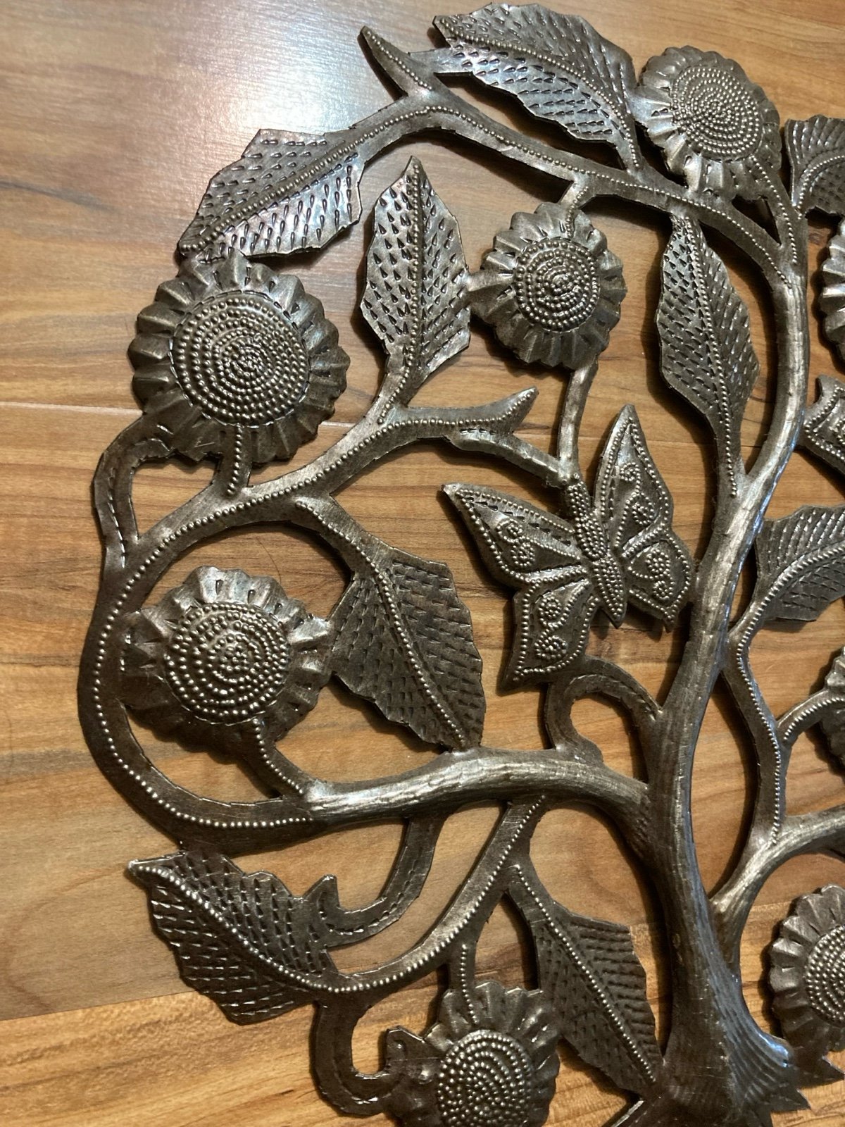 Tree of Life Metal Art Work - detail