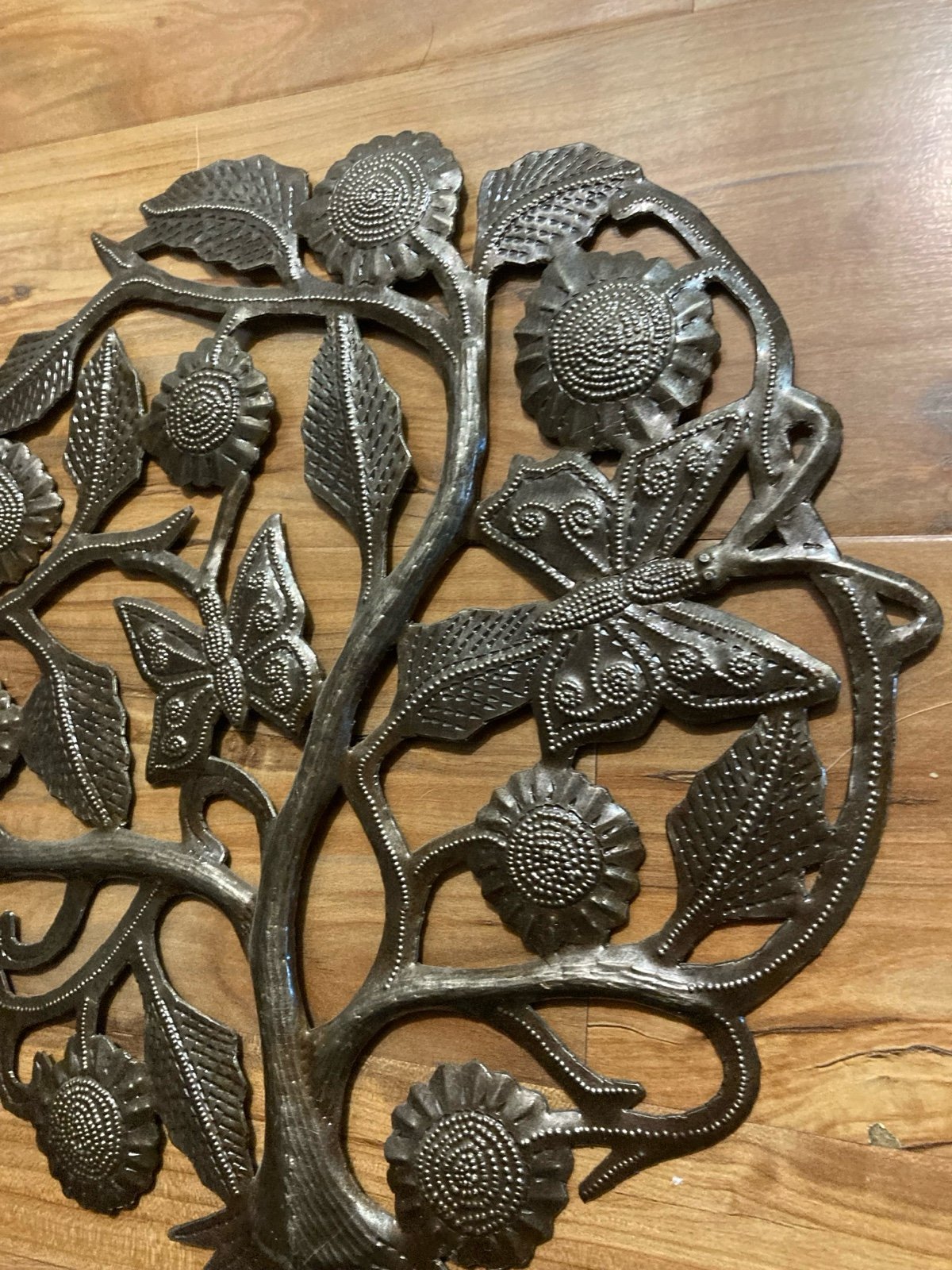 Tree of Life Metal Art Work - detail