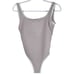 Lainsnow women’s size medium dove gray Ocean Isle One Piece ribbed swimsuit
