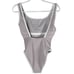 Lainsnow women’s size medium dove gray Ocean Isle One Piece ribbed swimsuit