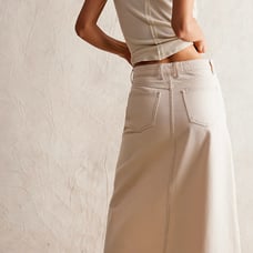 REVOLVE Blank NYC off white Maxi Pencil Skirt with Slit for Casual Wear