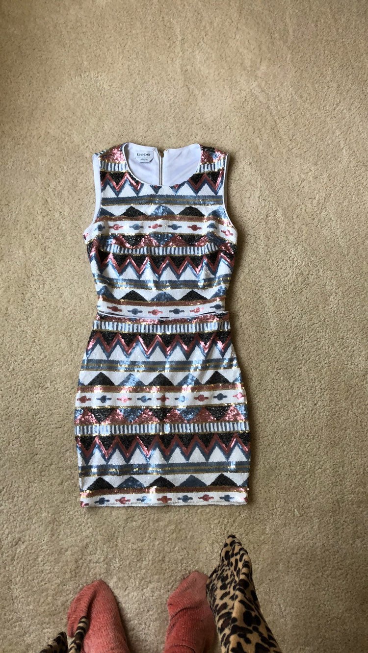 Bebe Sequin 2 Piece Skirt Set Sz. 2