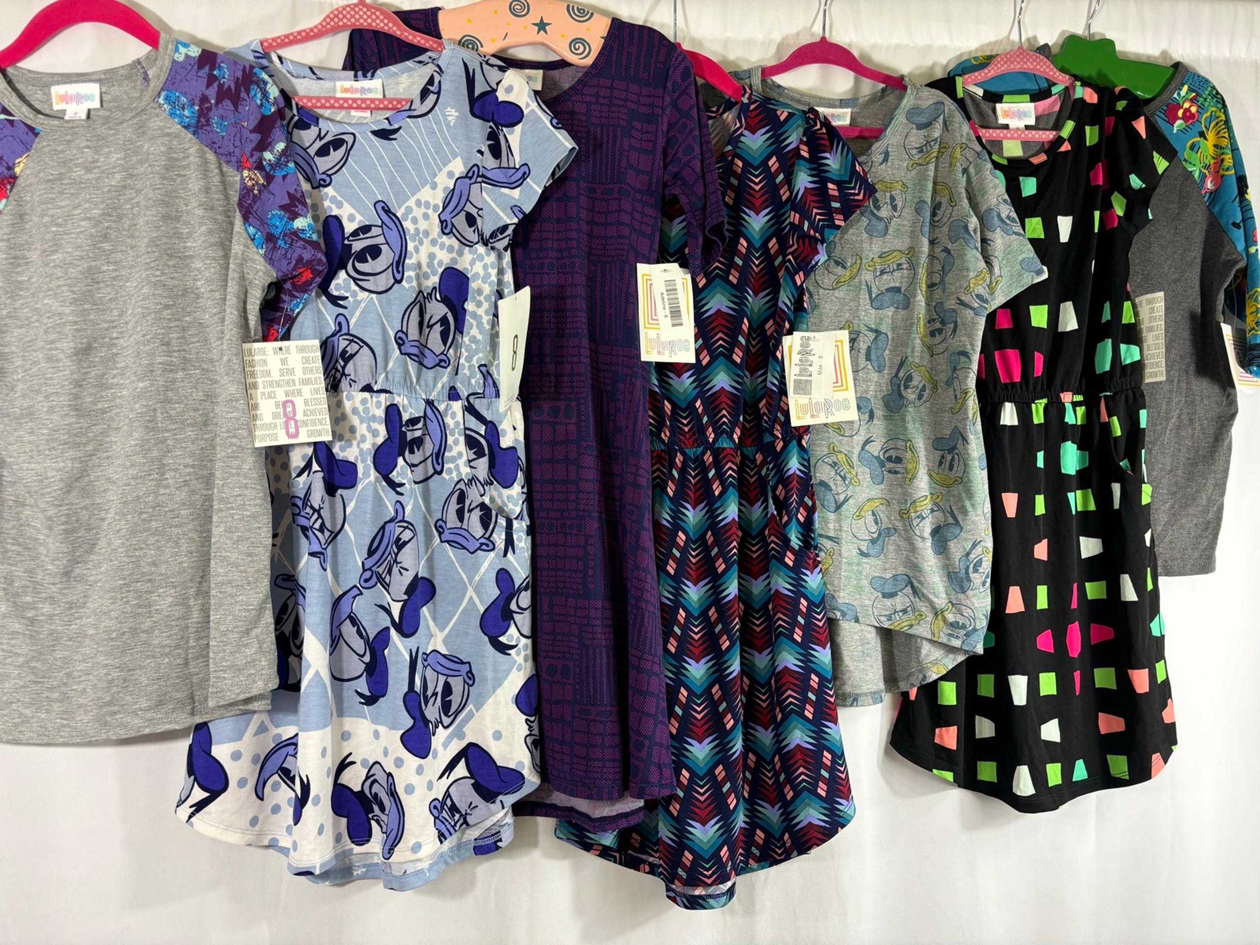 8 pc. Bundle new with tags size 8 girls Lularoe