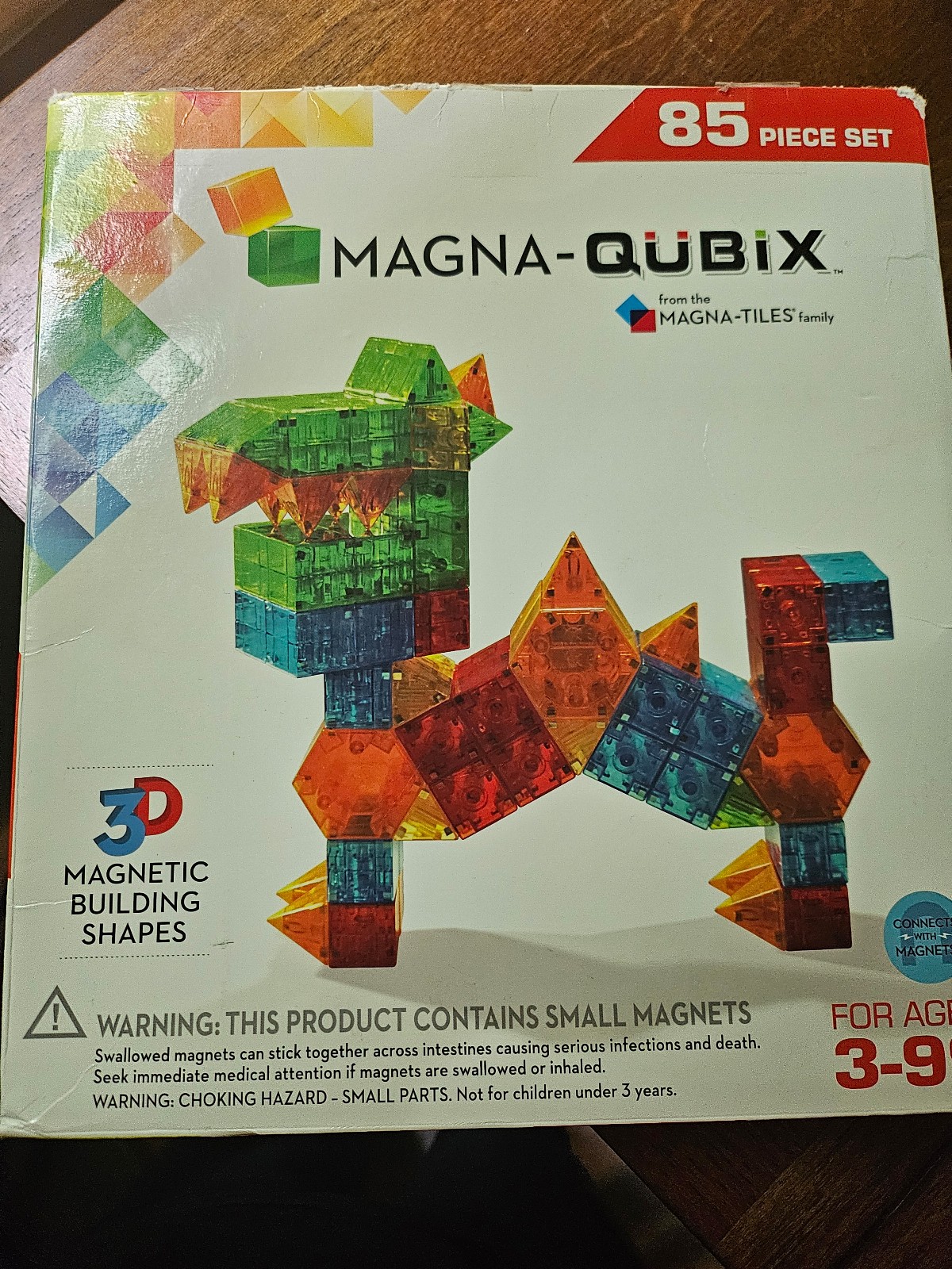 MAGNA TILES QUBIX 3D MAGNETIC BUILDING SHAPES
