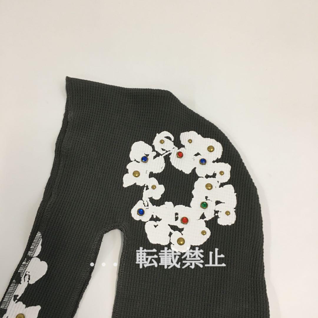 Denim Tears Rhinestone Cotton Wreath Durag Vintage Black