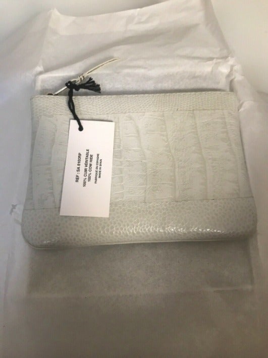 Comme Des Garcons Grey Reptile Wallet
