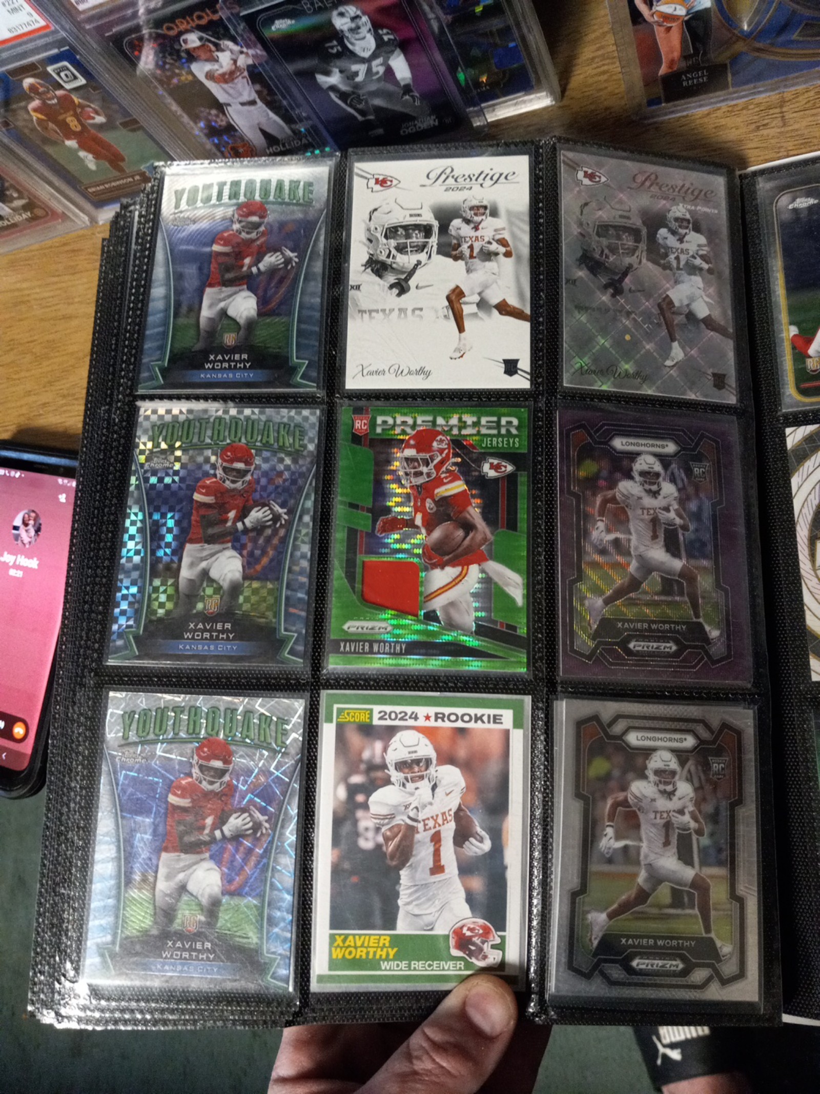 Xavier Worthy rookie card lot