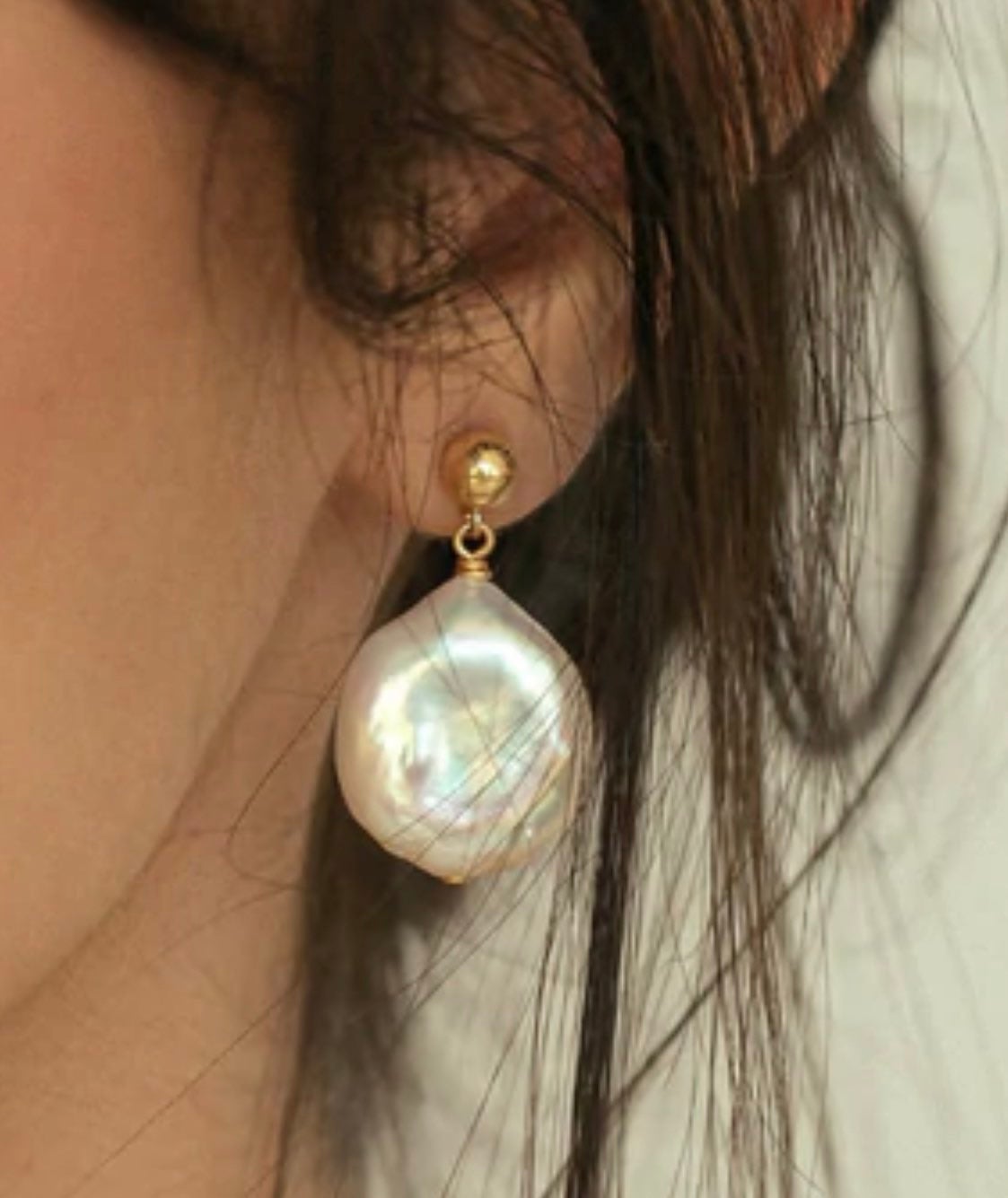 NWT Gold Filled Freshwater Pearl Earrings