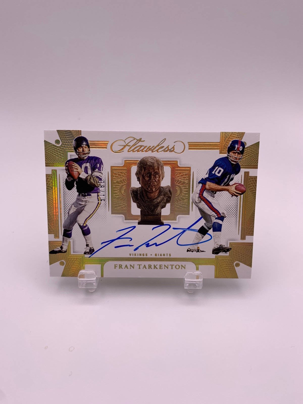 fran tarkenton flawless on card auto /25