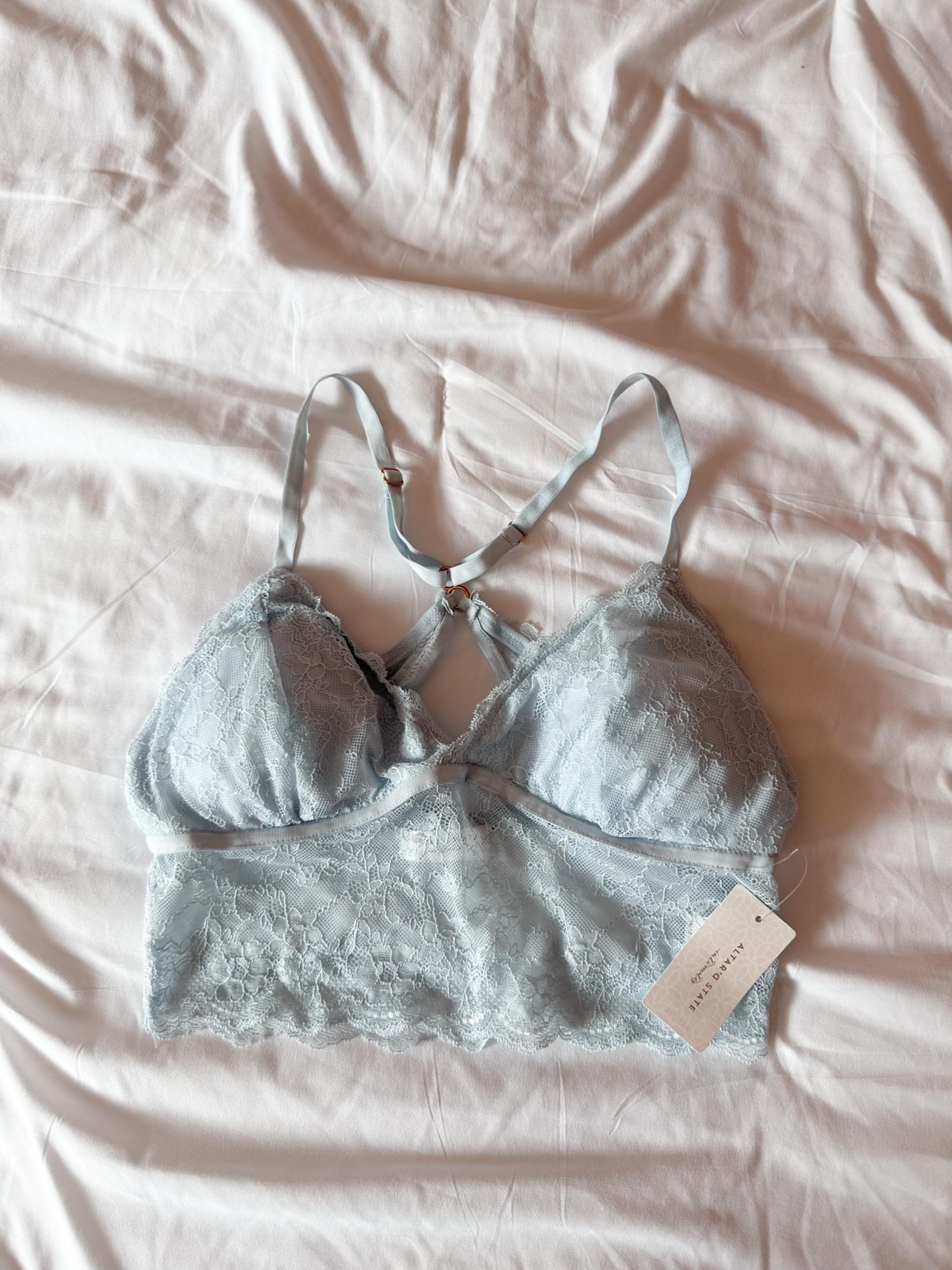 Altar’d State Intimates Light Blue Bralette Size Medium