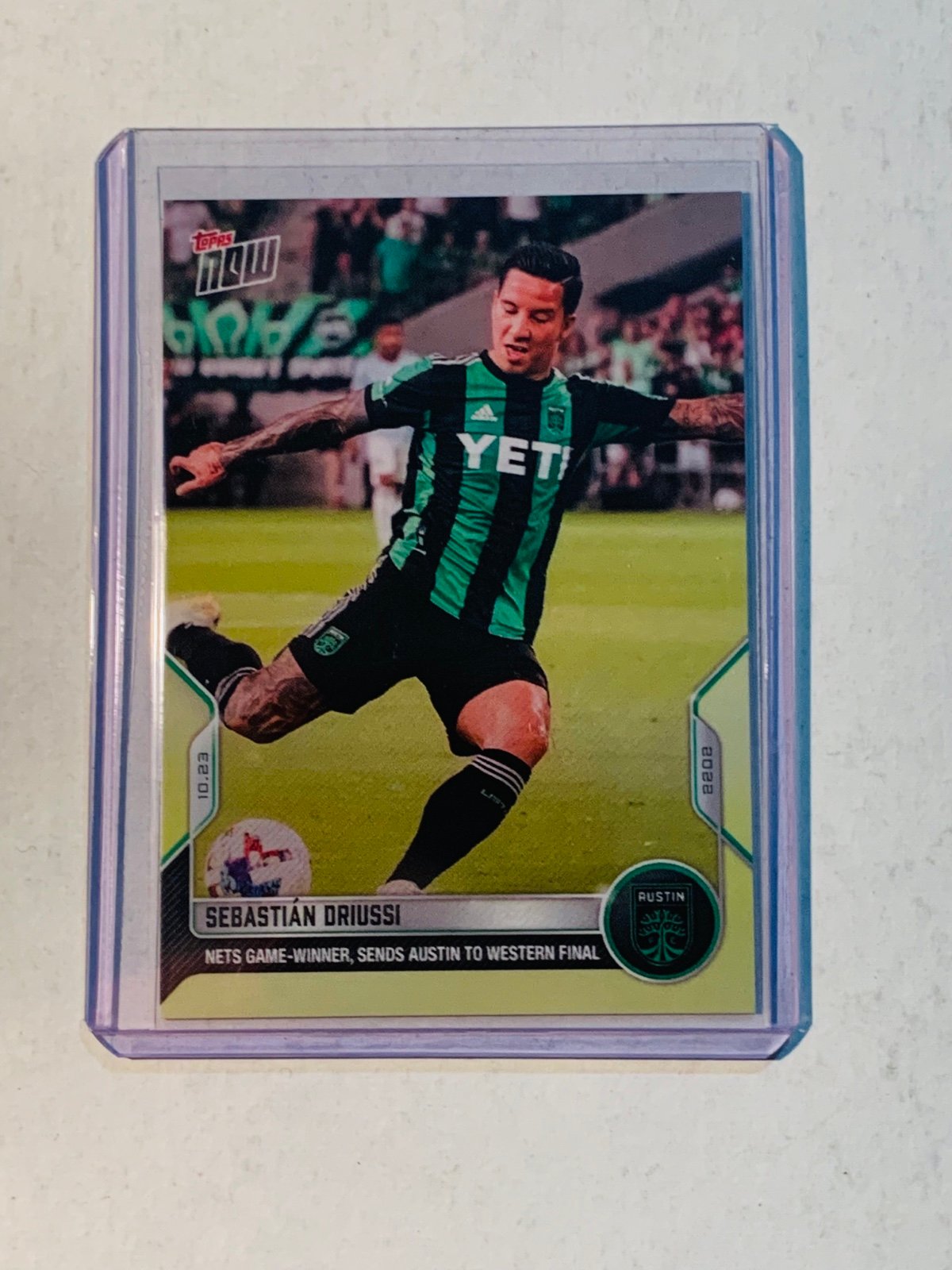 Sebastian Driussi MLS game winner Topps Card