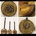 vintage brass wall art