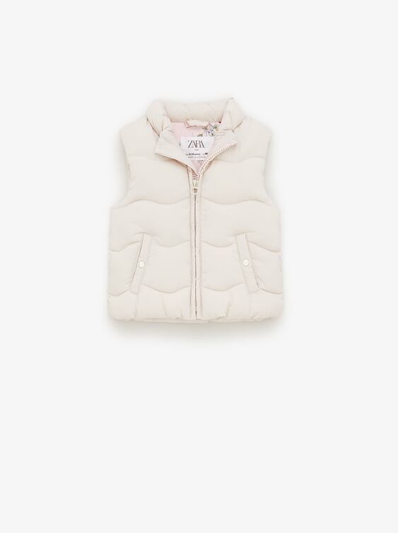 Zara Puffer Vest Baby Girl Size 3-4