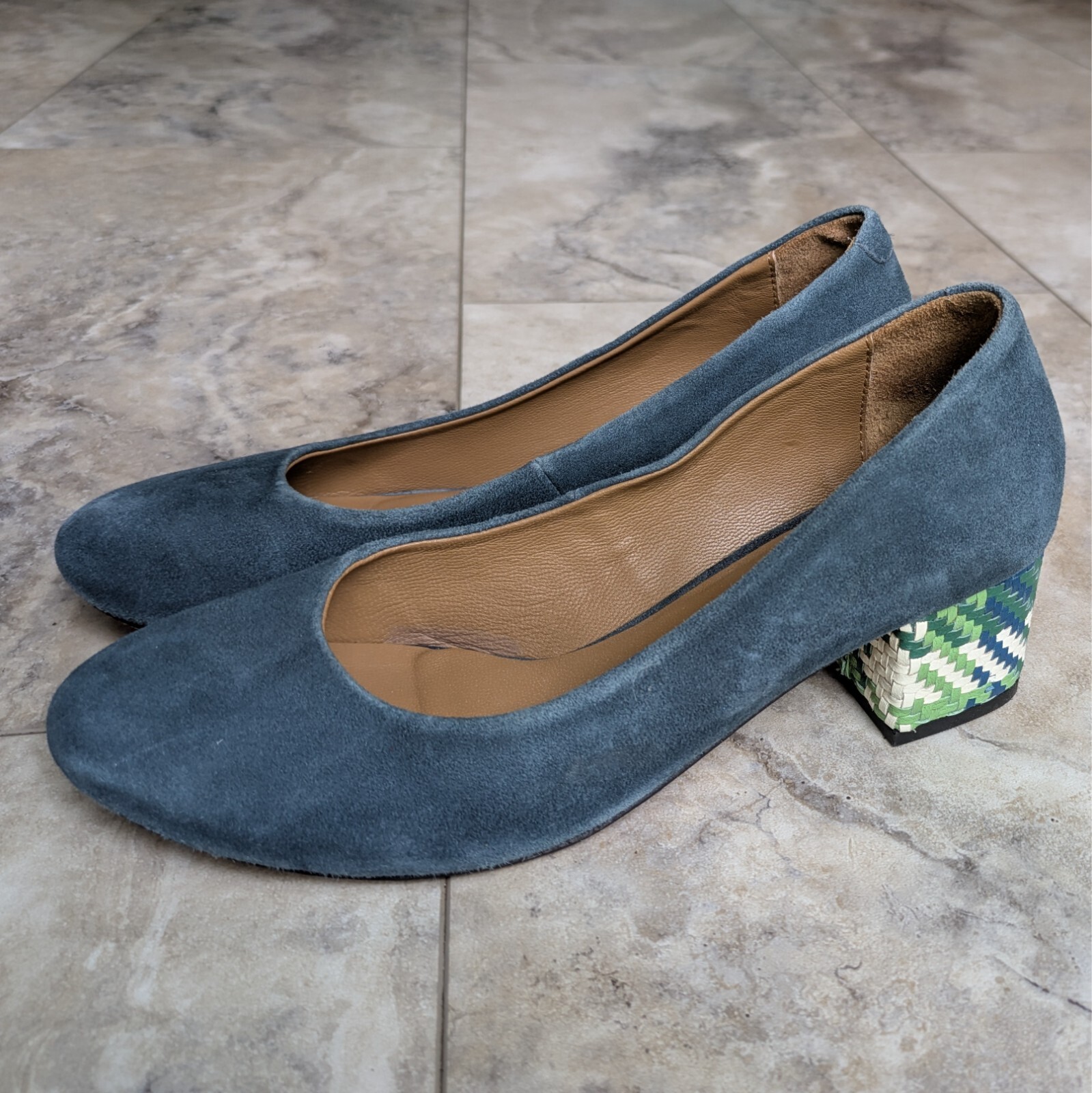 Anthropologie 'Jasper Jeera' Suede Heels (size 38/7.5-8)