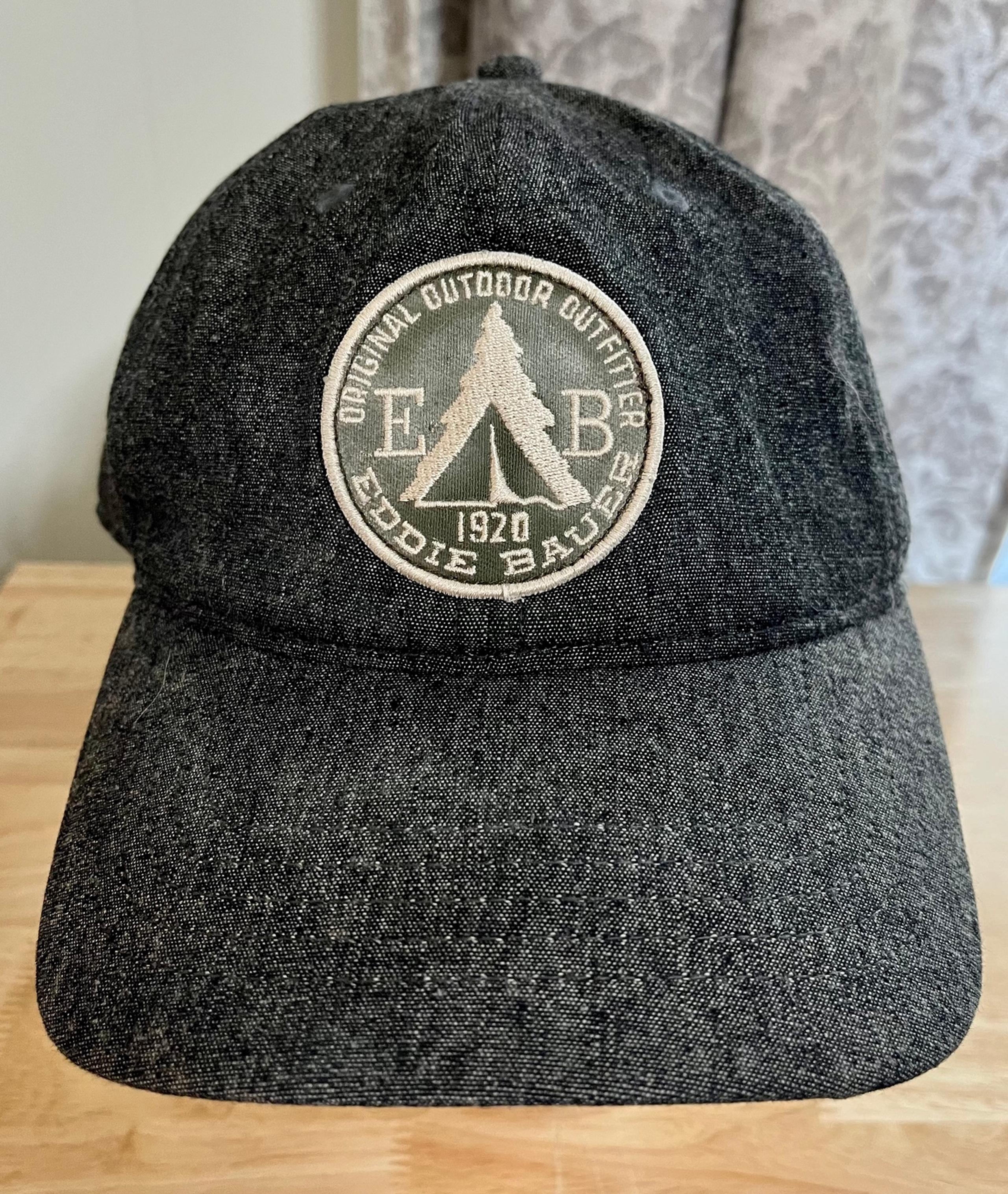 Eddie Bauer Cap Original Outdoor Outfitter 1920 Patch Gray Strap Back
