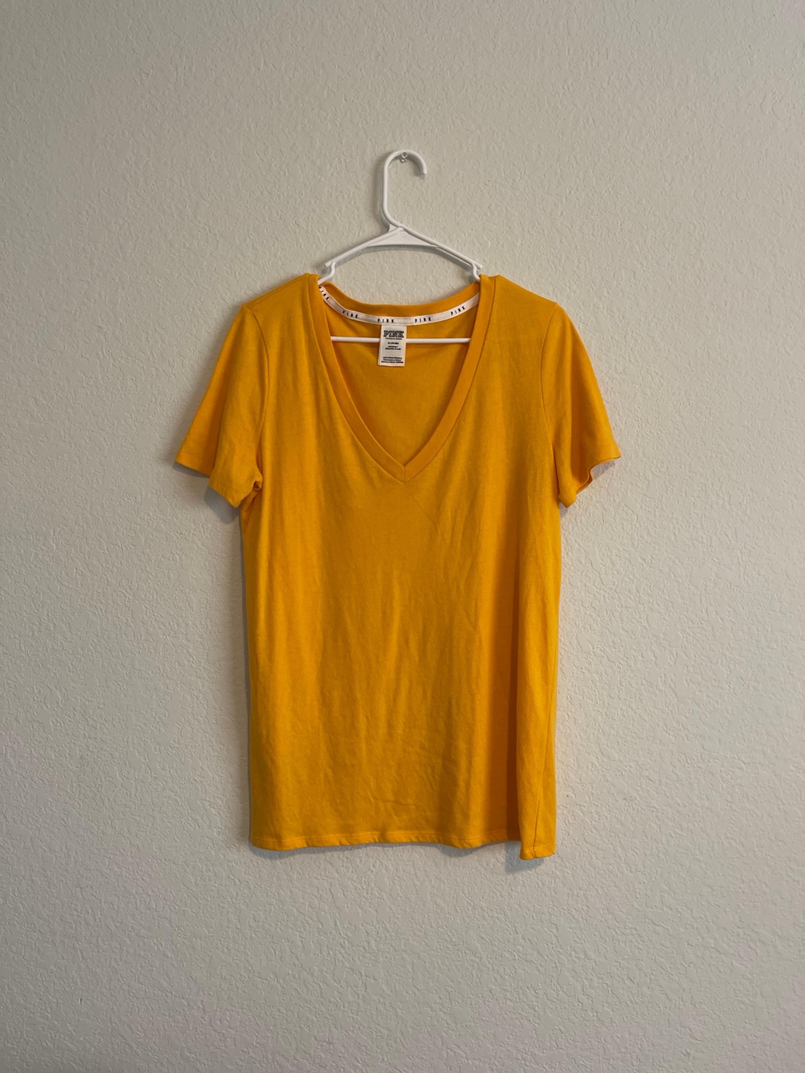 Victoria secret PINK womens medium yellow shirt