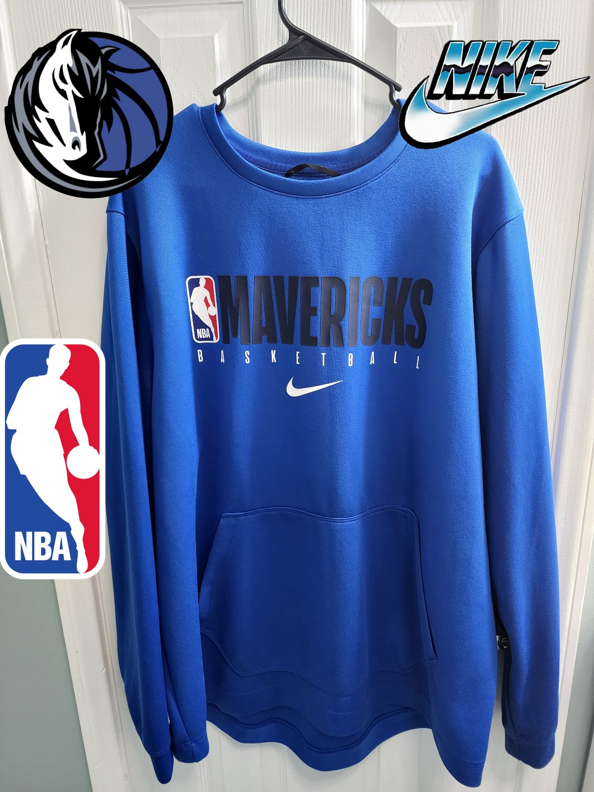 Nike Dallas Mavericks authentic on court sweatshirt