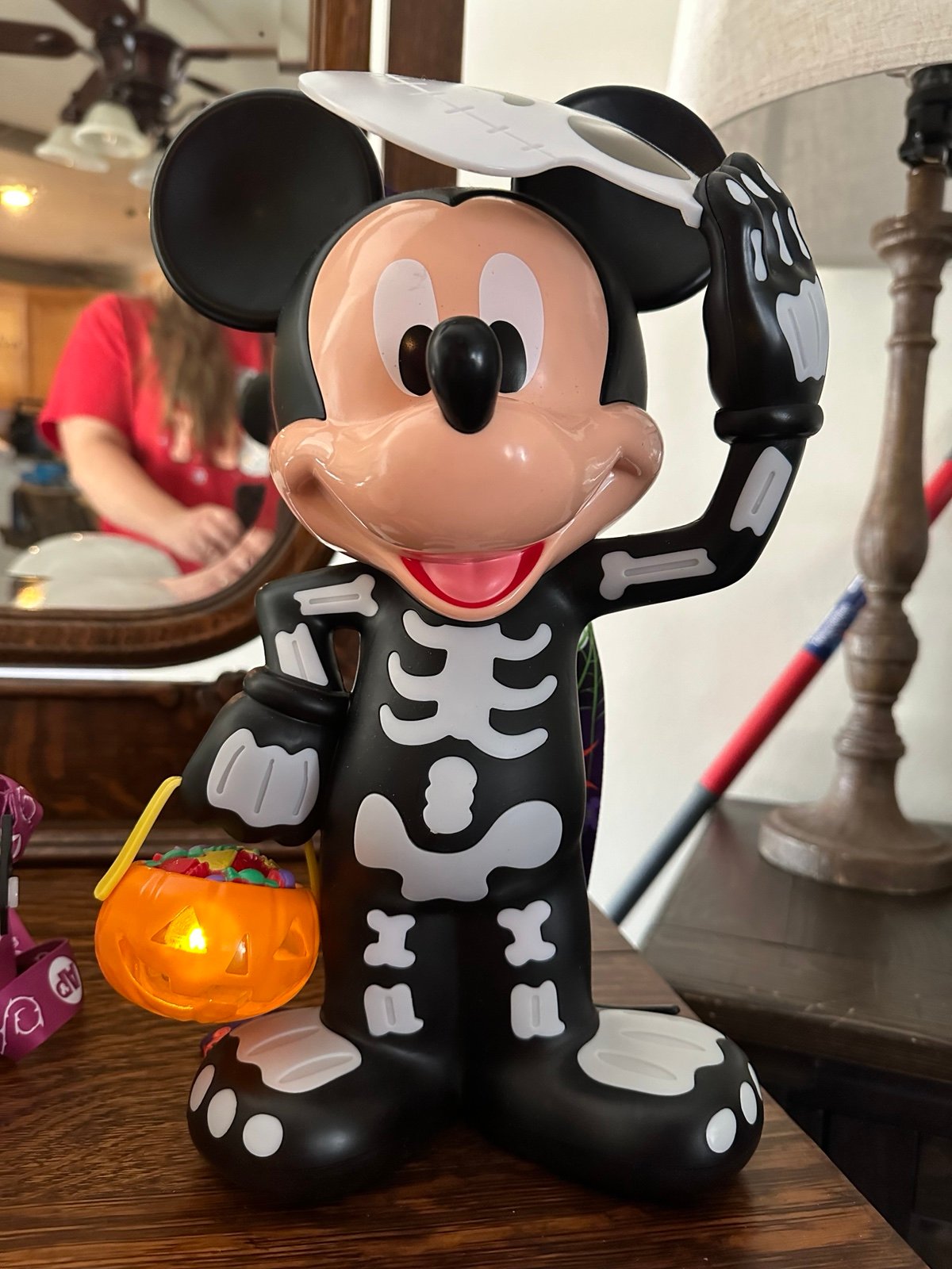Disney mickey mouse skeleton halloween popcorn bucket 2023