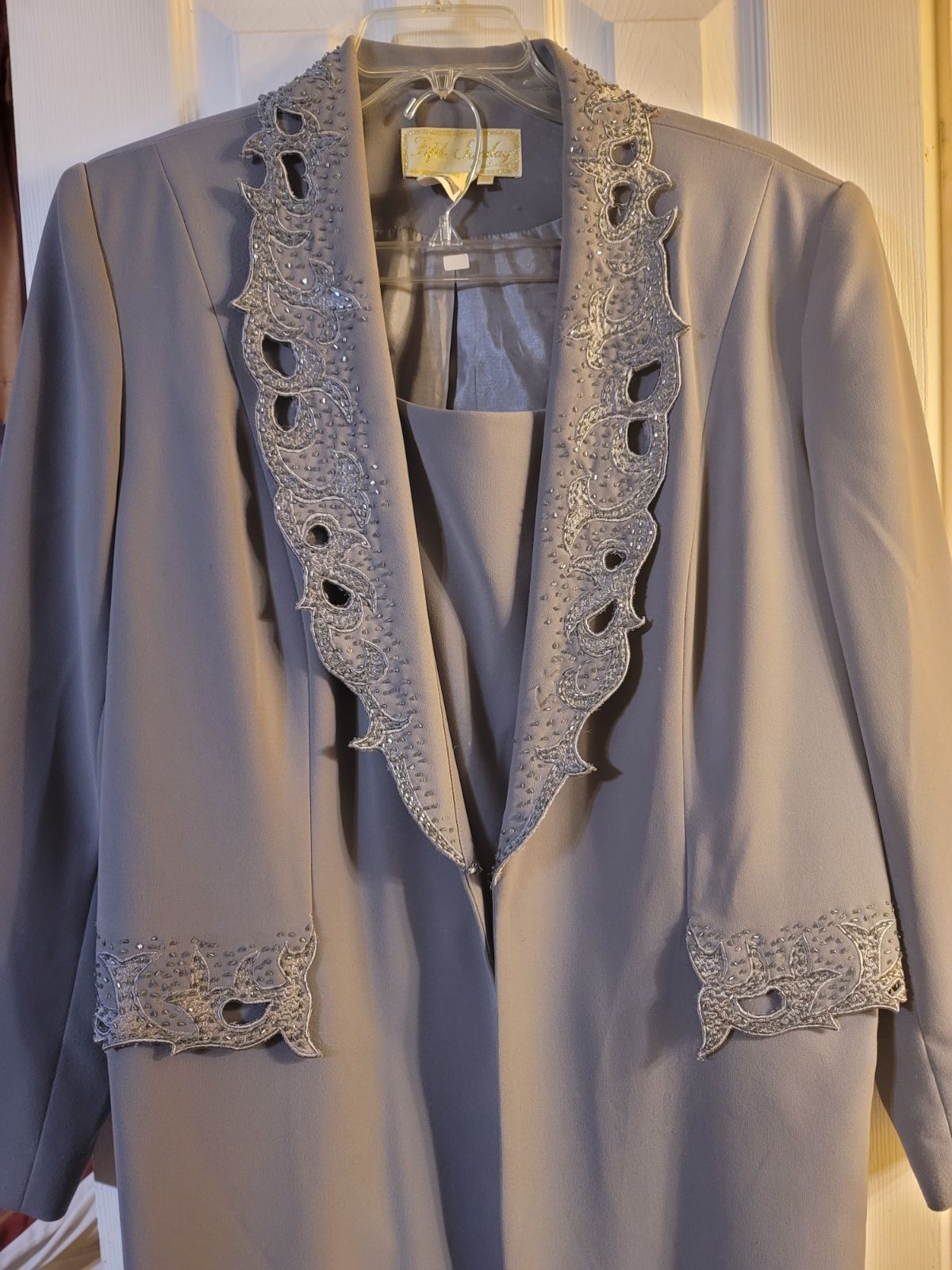 Gray 2 pc suit