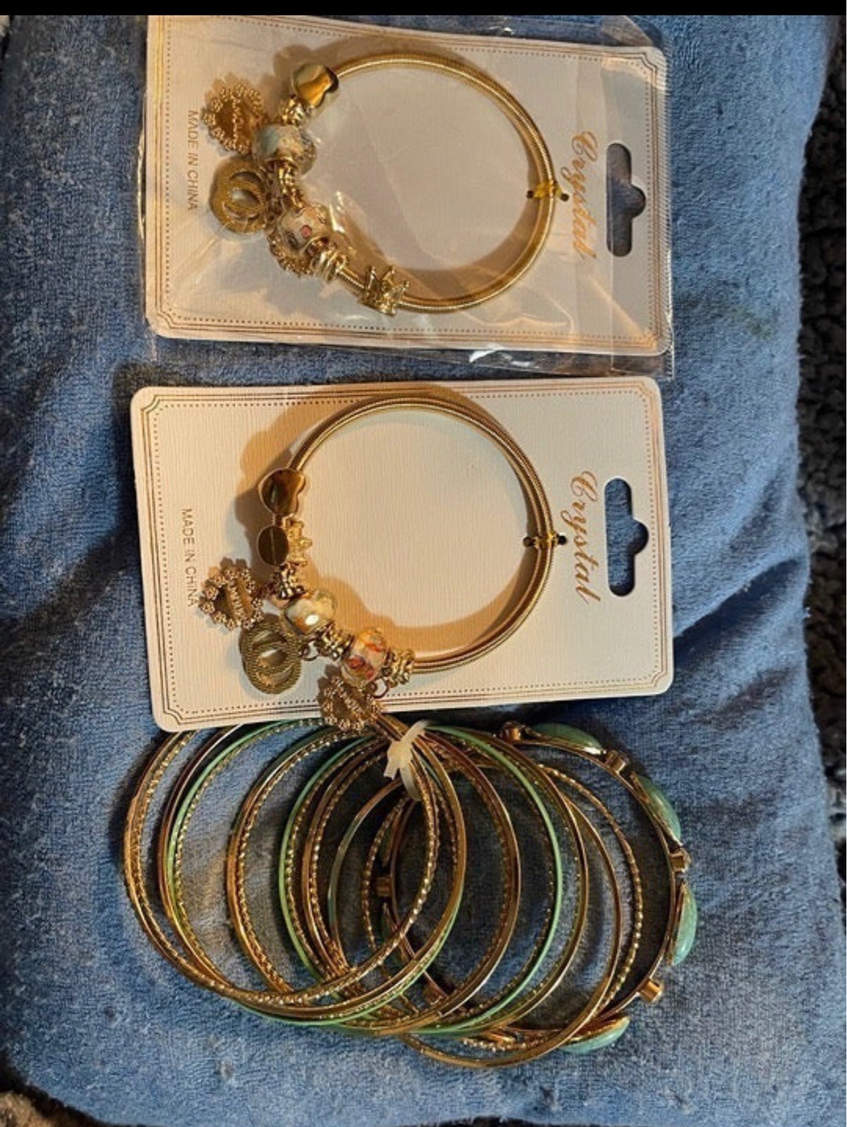 Gold Bracelets Set