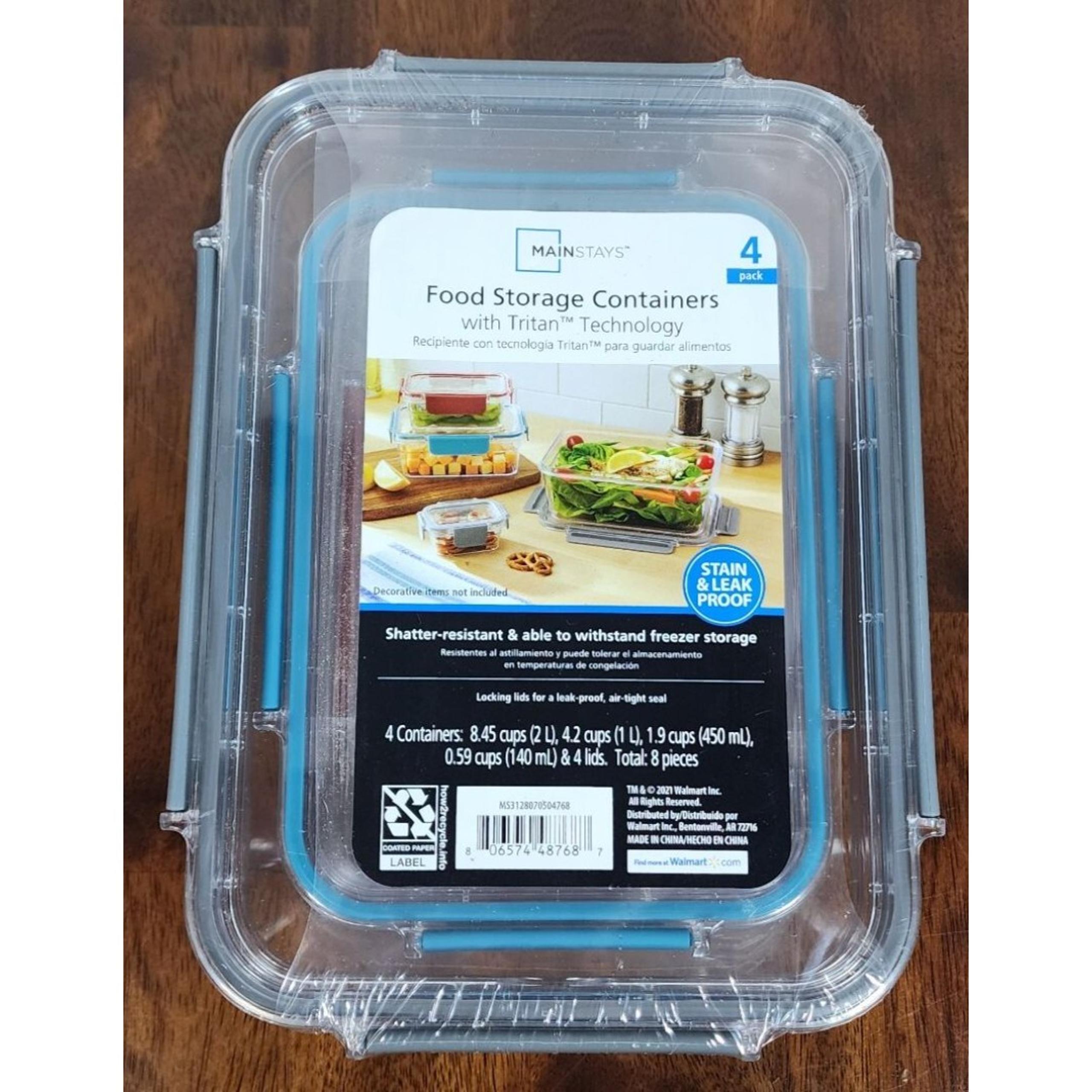 Mainstays Food Storage Containers with Tritan Technology