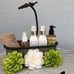 Oval Bathroom Organizer W/ Garden Hose
