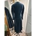 LAURA ASHLEY Vintage Blue Green Velvet Medieval Style Evening Maxi Dress