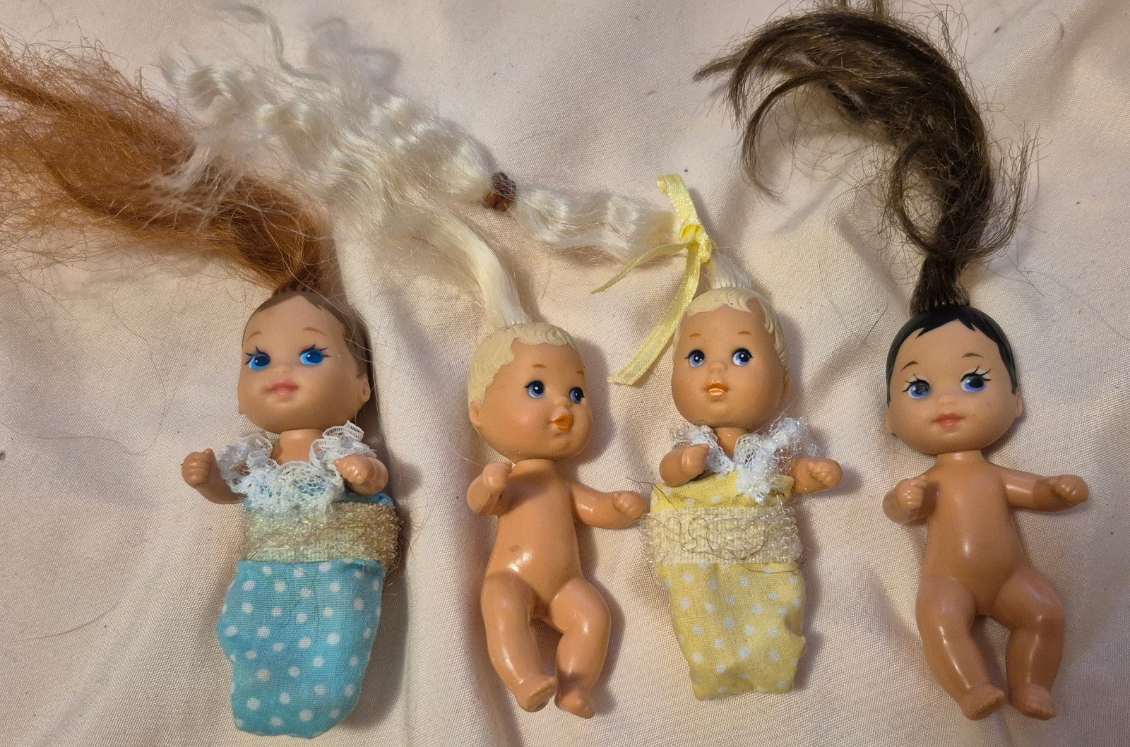 Mattel Barbie Baby Krissy Lot of 4 Mini Dolls 70s 80s