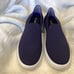 Rothy's The Slip On Navy Knit Fabric Casual Flat Sneakers Women’s US 10 EU 41