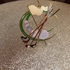 Baldwin Brass Crossed Drivers Golfing Ornament 2003
