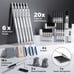 34Pcs Art Metal Mechanical Pencil Set, 3PCS Art Drafting Pencils 0.5, 0.7, 0.9MM