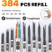 34Pcs Art Metal Mechanical Pencil Set, 3PCS Art Drafting Pencils 0.5, 0.7, 0.9MM