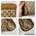 Gucci GG Vintage Zipper Clutch Brown Web Bag Logo Monogram Pouch Cosmetic