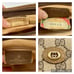 Gucci GG Vintage Zipper Clutch Brown Web Bag Logo Monogram Pouch Cosmetic