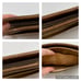 Gucci GG Vintage Zipper Clutch Brown Web Bag Logo Monogram Pouch Cosmetic