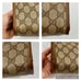Gucci GG Vintage Zipper Clutch Brown Web Bag Logo Monogram Pouch Cosmetic