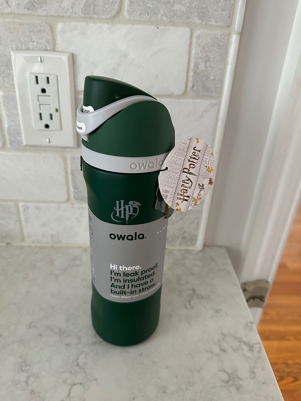 Owala Green Harry Potter Slytherin 24oz WITH STICKER