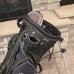 Michelob Ultra Dual Strap Datrek IZZO Stand Bag Black 6-Way Divide Golf Bag.