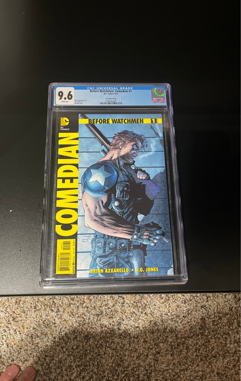 BEFORE WATCHMEN: COMEDIAN (2012 Series) #1 JIM LEE CGC 9.6 1:200